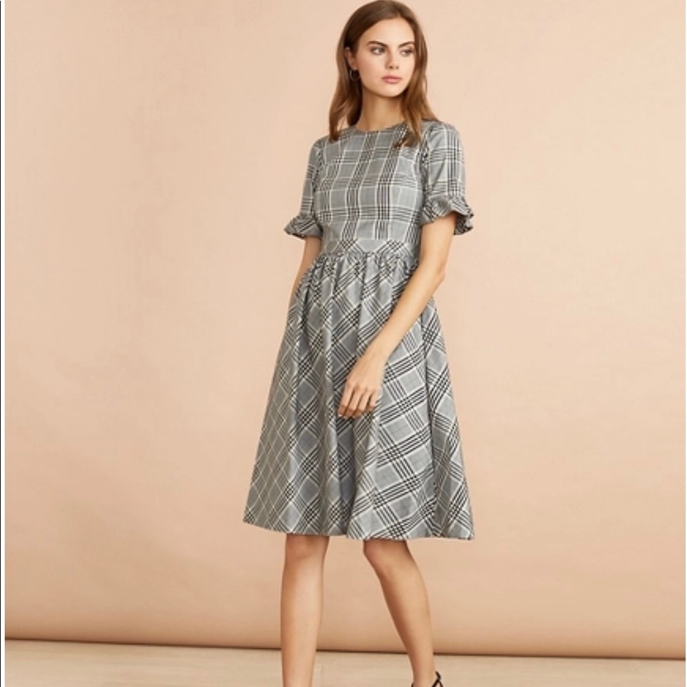 NMT Brooks Brothers Plaid Tartan Dress Sz 10